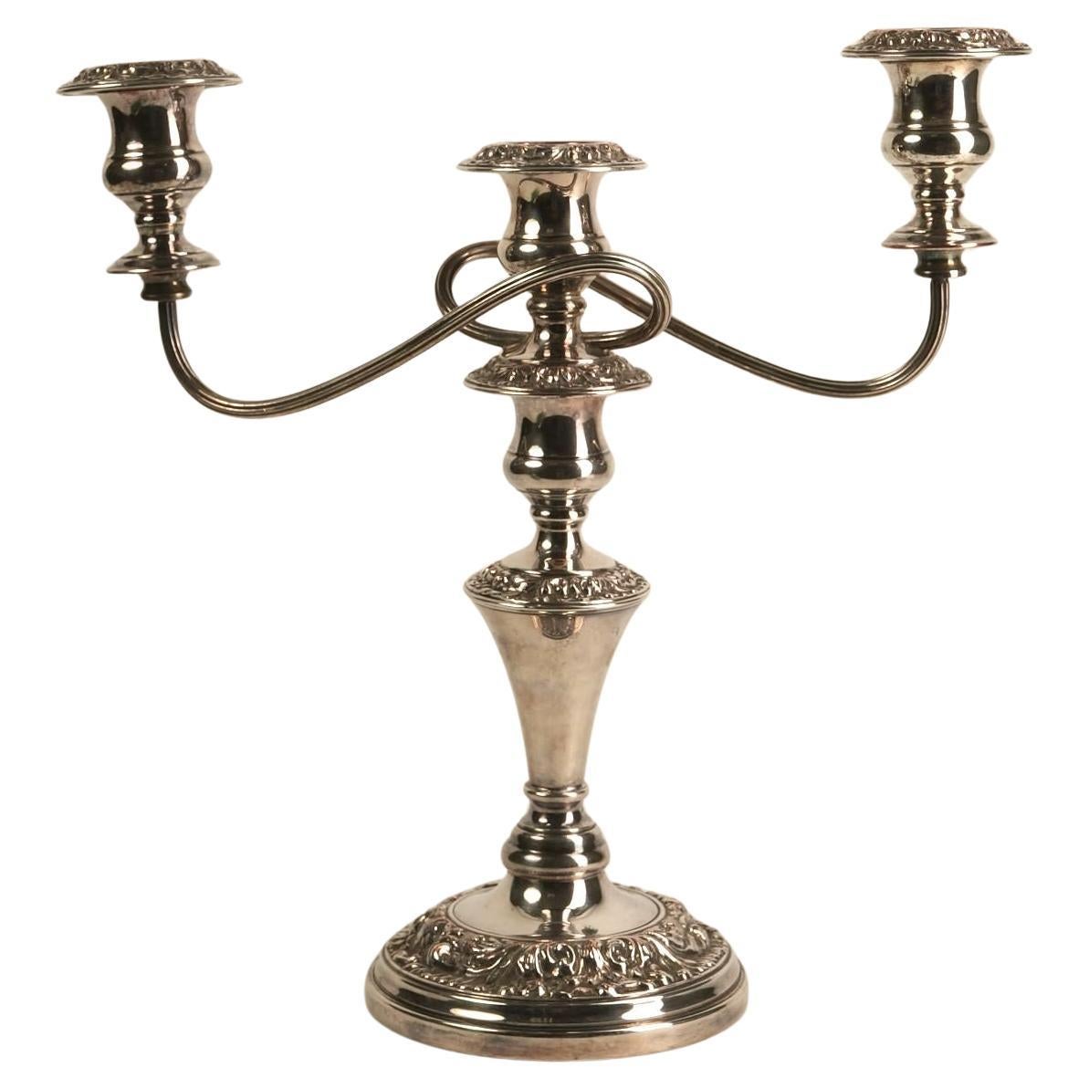 Candélabre anglais géorgien ancien Sheffield