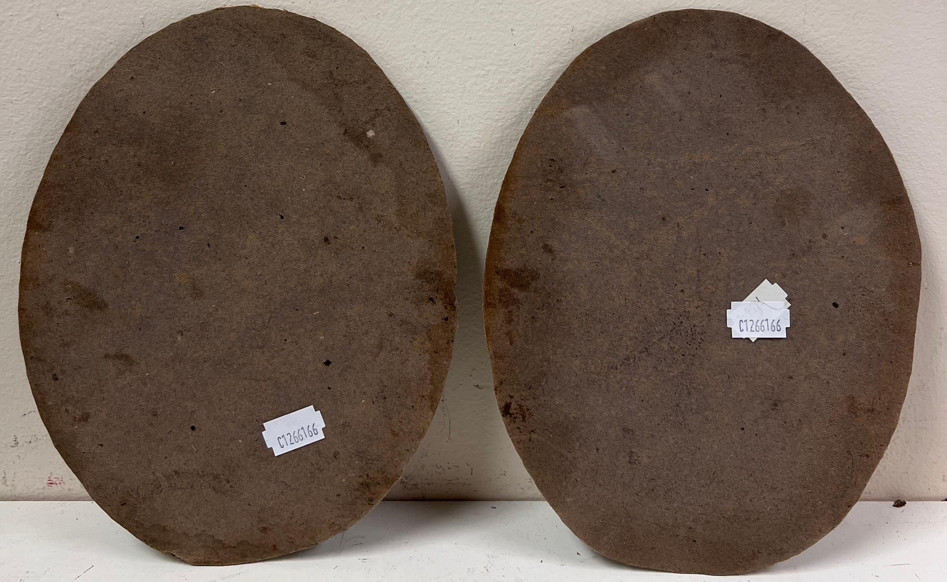 Feine antike Paar 18. Jahrhundert Englisch Porträts von Ehemann & Frau Oval Öle x 2 im Angebot 2