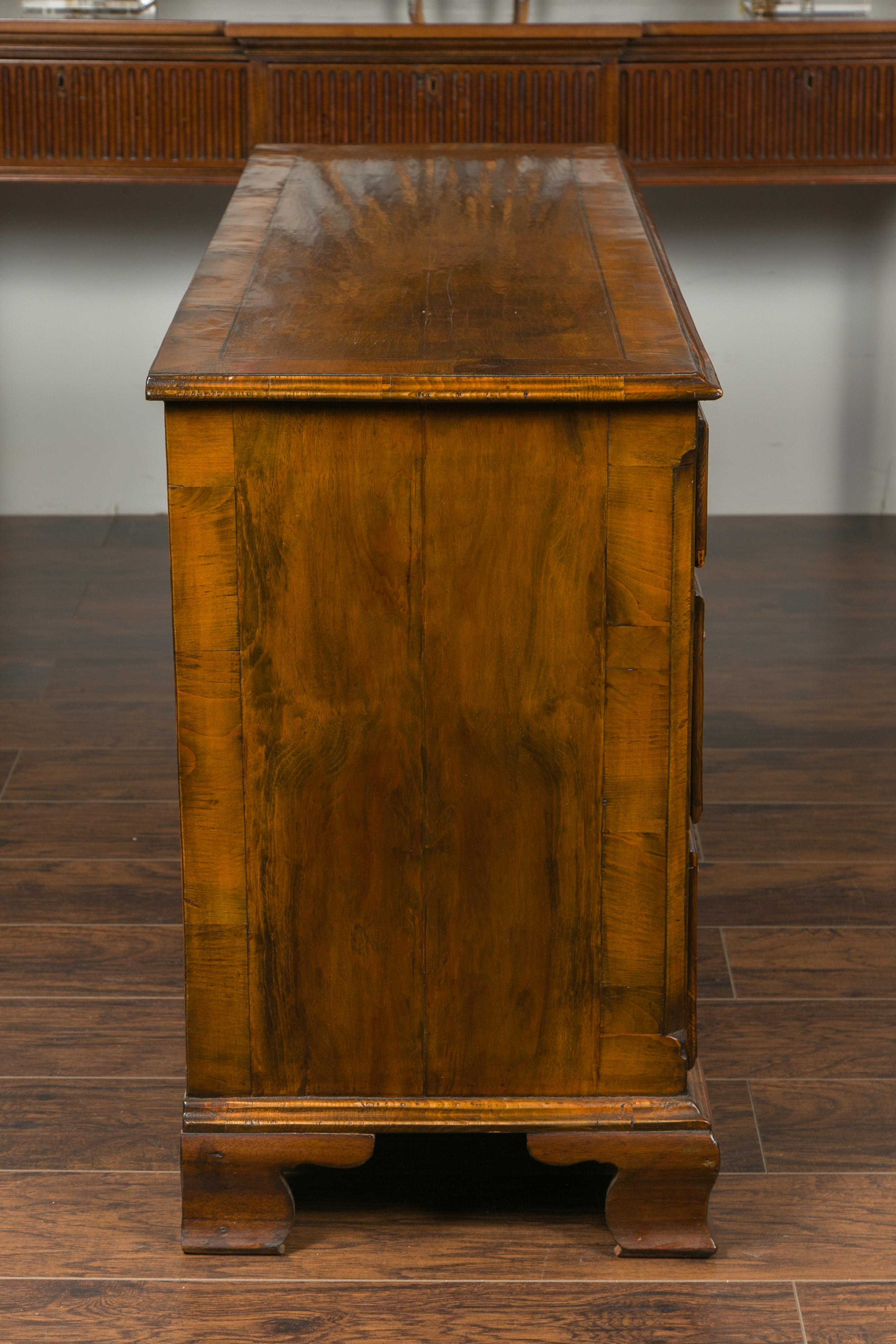 English Georgian Period 1800s Oak Dresser Base with Seven Drawers and a Door 7