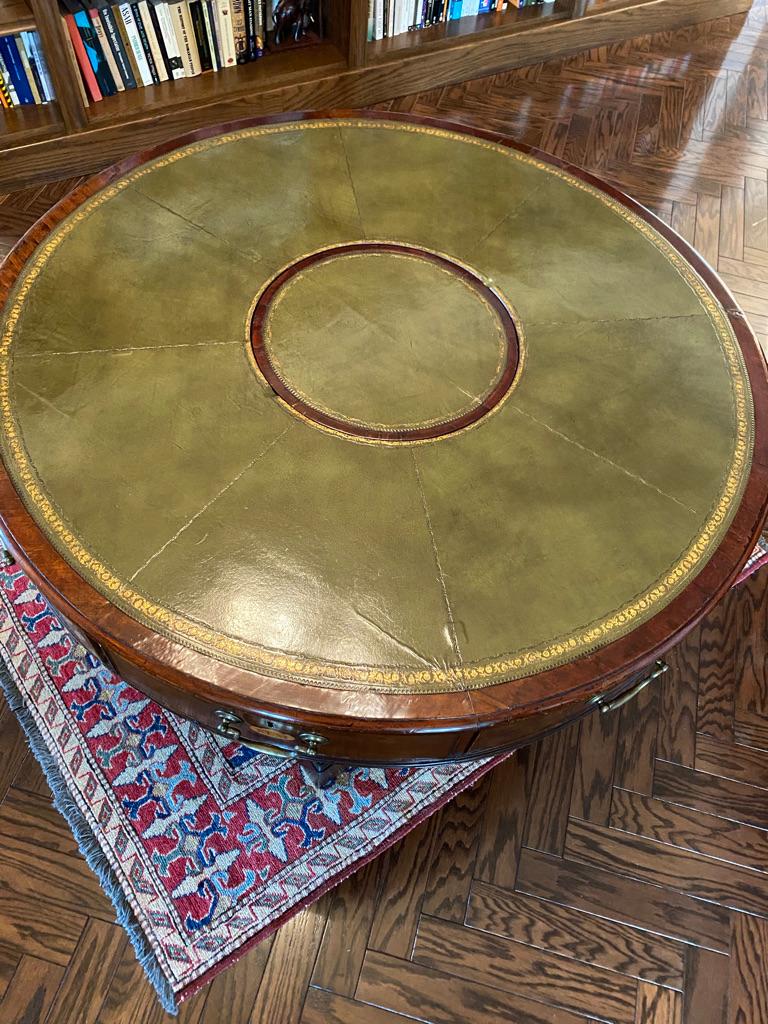 English Georgian Period Mahogany Rent Table / Desk For Sale at 1stDibs