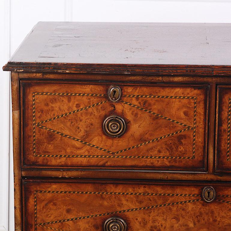 George III English Georgian-Revival Chest of Drawers