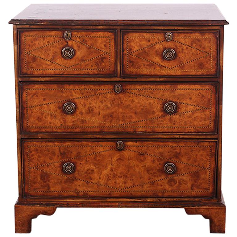 English Georgian-Revival Chest of Drawers