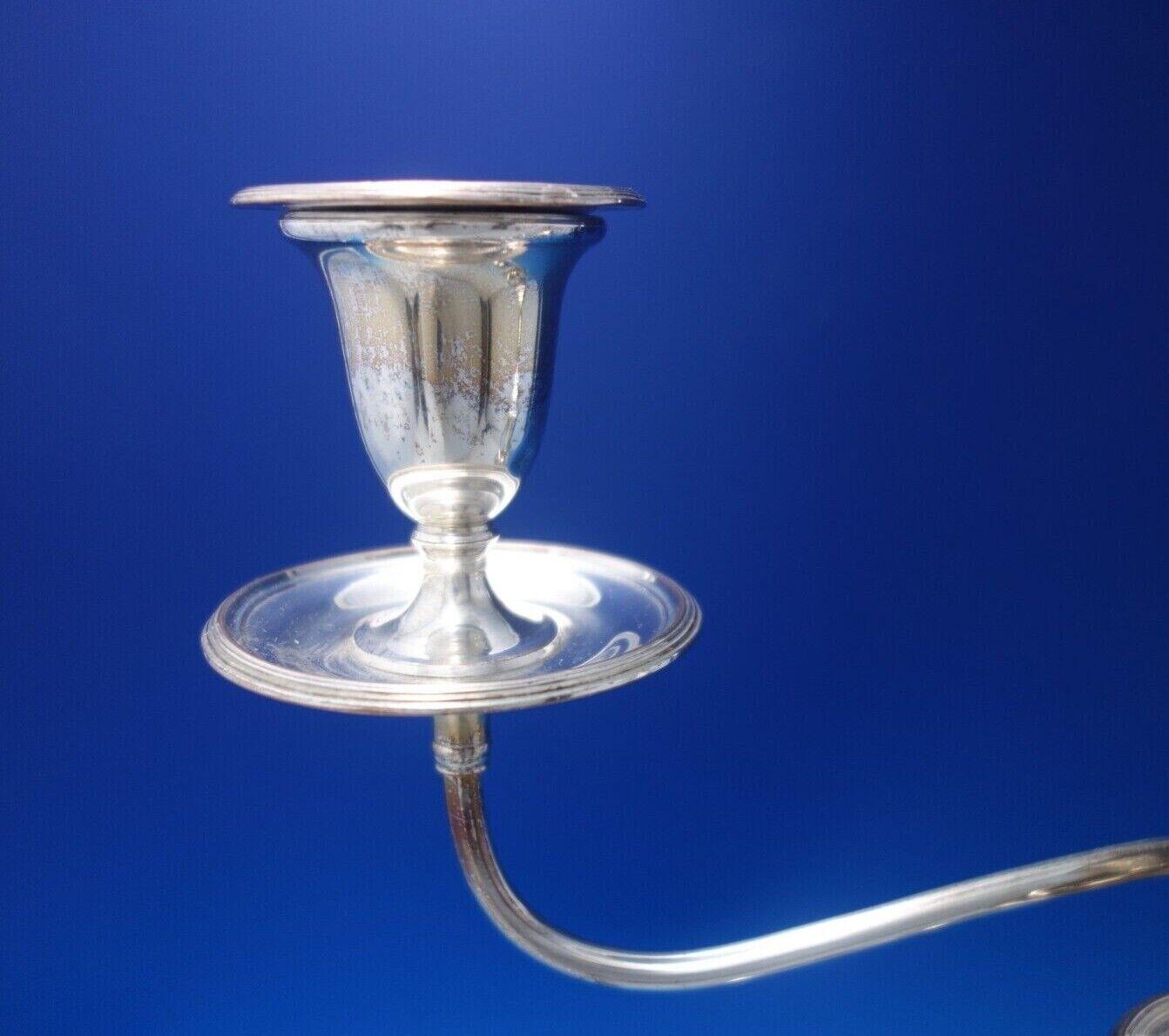 XX secolo Coppia di candelabri georgiani inglesi in argento e rame 15