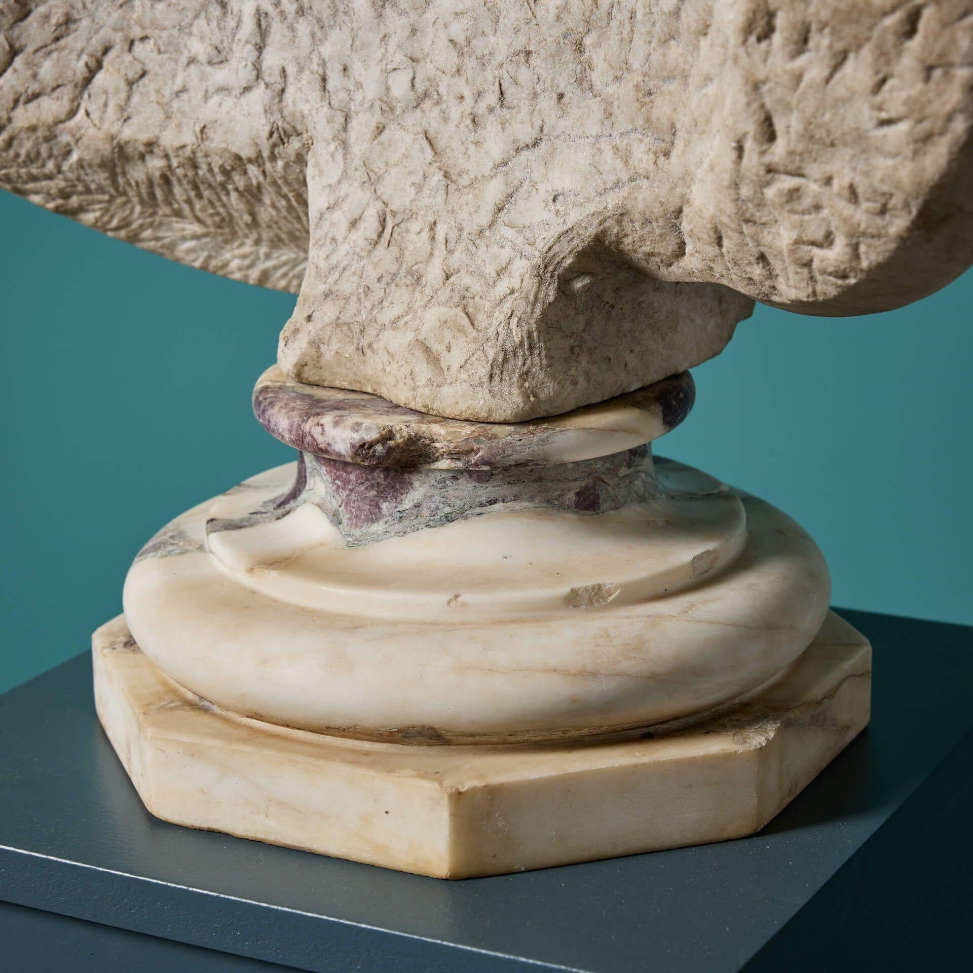 Busto in marmo statuario georgiano inglese di un gentiluomo erudito in vendita 3
