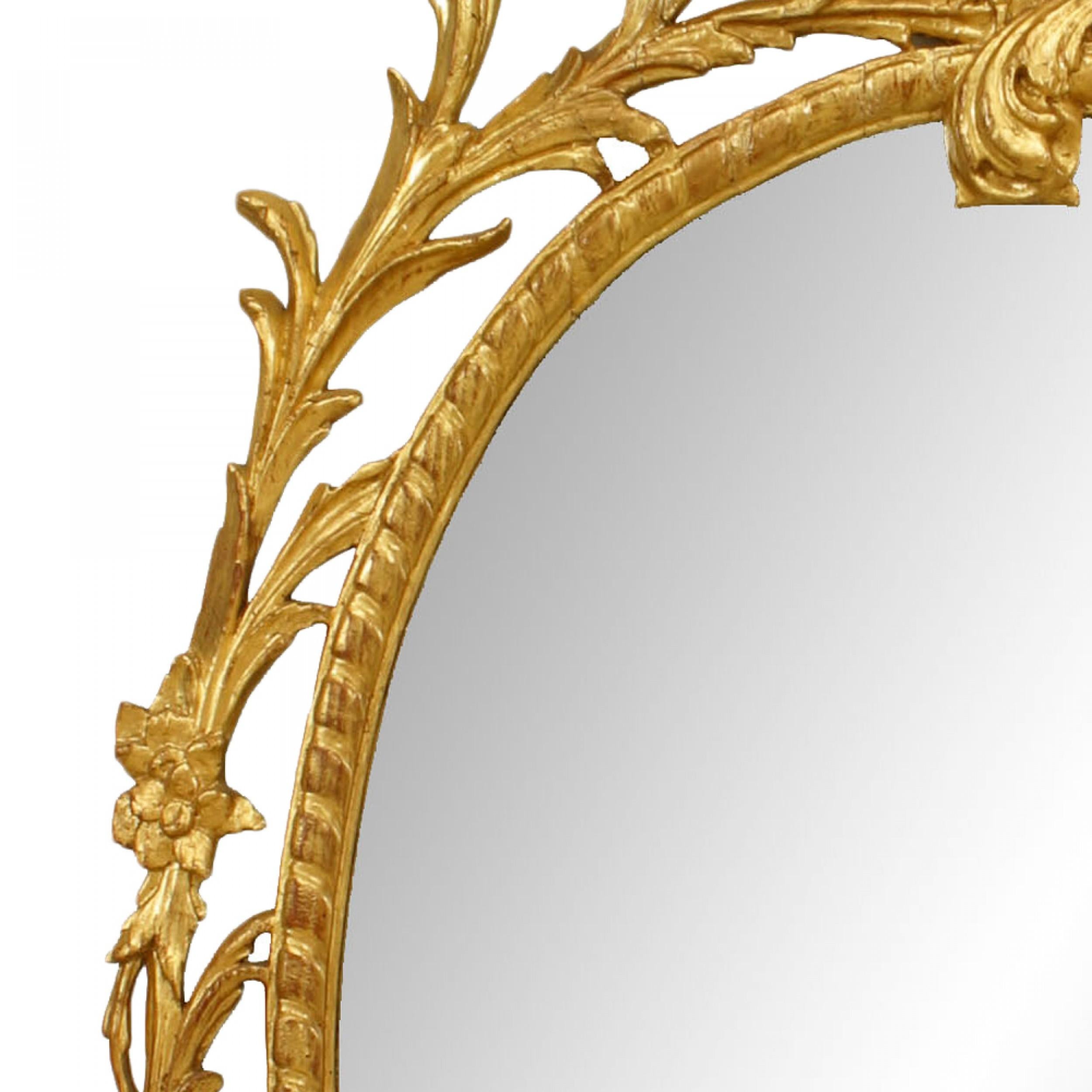 English Georgian Style '19th-20th Century' Gilt Wall Mirror  In Good Condition For Sale In New York, NY