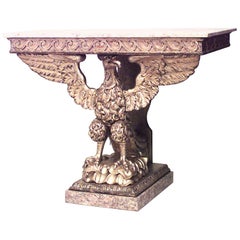 Antique English Georgian Style '19th Century' Eagle Console Table