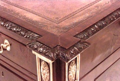 English Georgian Mahogany Kneehole Desk
