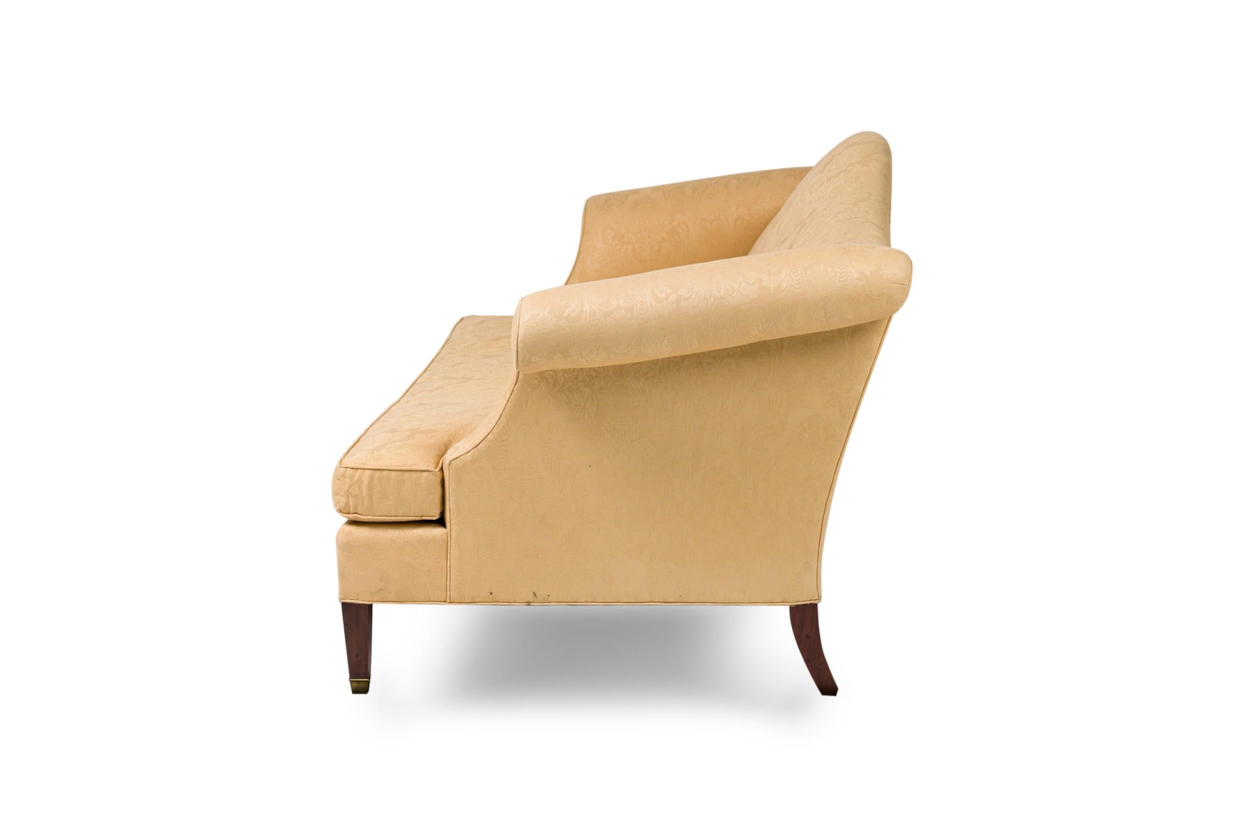 Loveseat inglés estilo georgiano beige Victoriano en venta