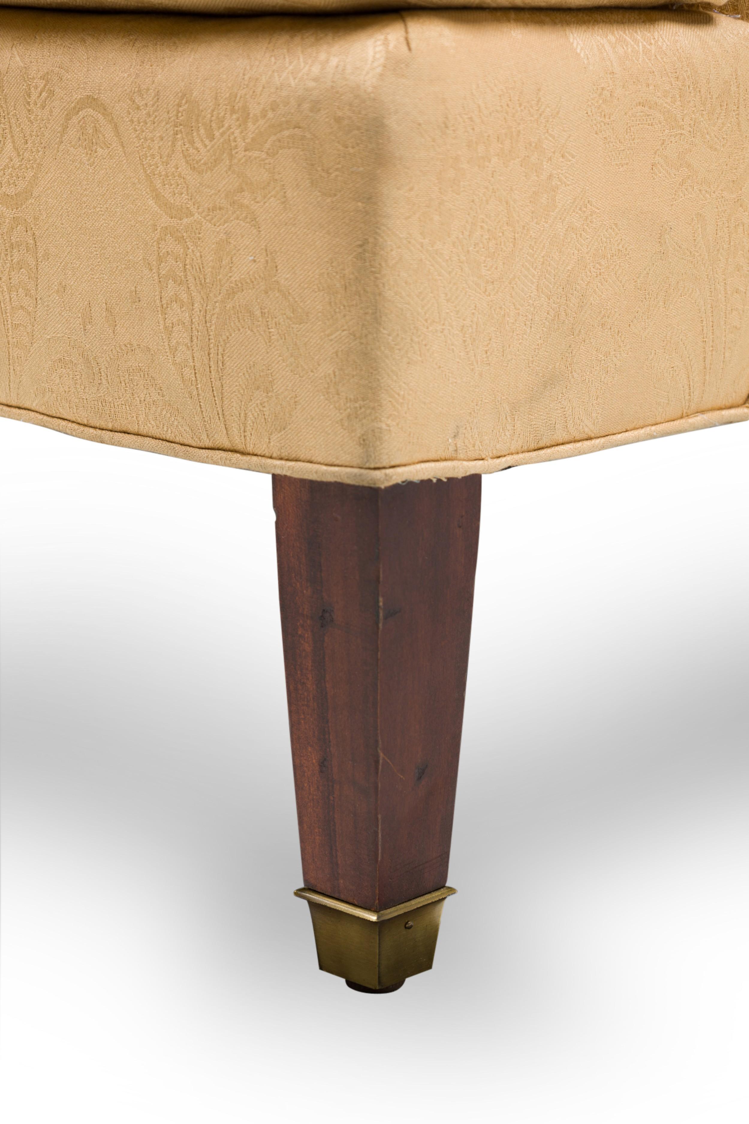 Loveseat inglés estilo georgiano beige Oro en venta