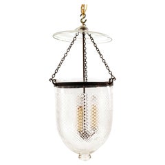 English Georgian Style Bell Jar Chandelier