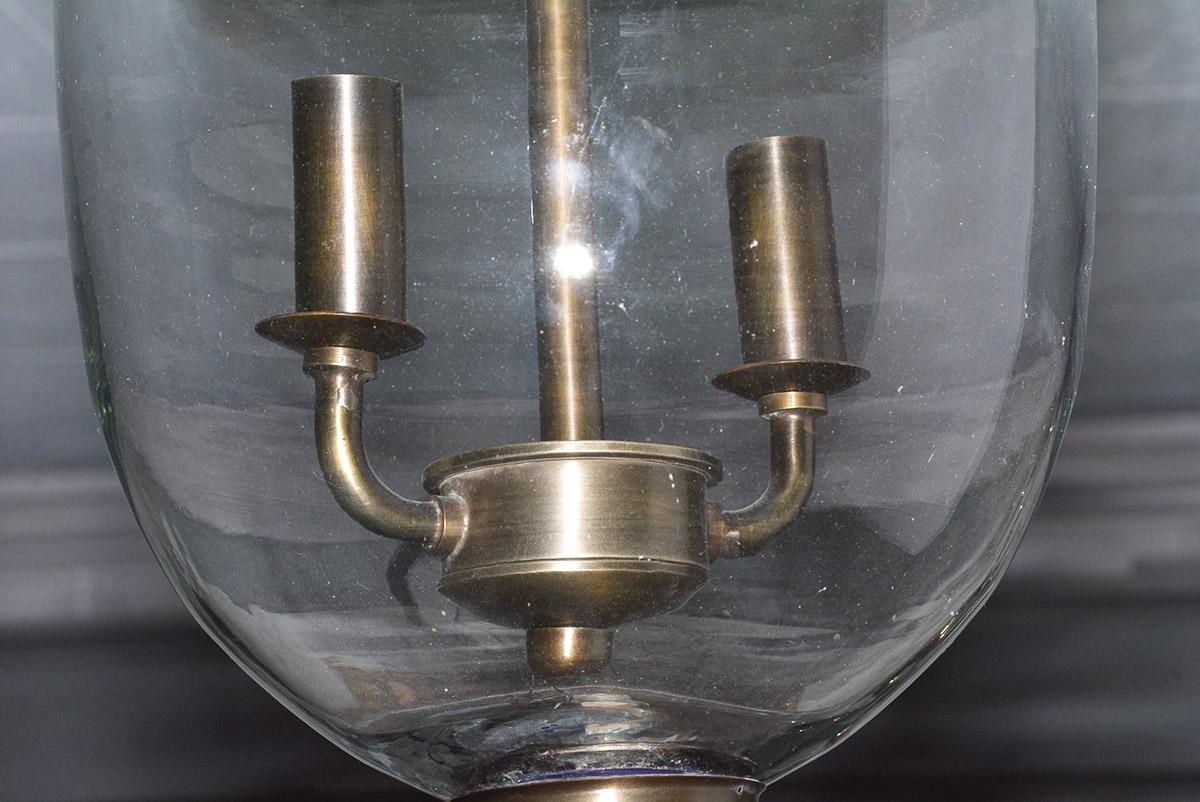 Englisches Glockenglas im georgianischen Stil Hängende Flurlaterne im Zustand „Gut“ im Angebot in Sheffield, MA
