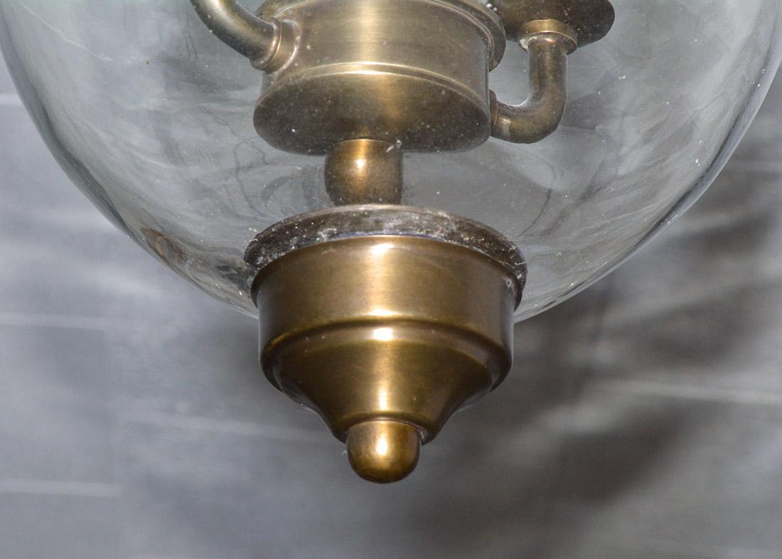 Englisches Glockenglas im georgianischen Stil Hängende Flurlaterne (20. Jahrhundert) im Angebot