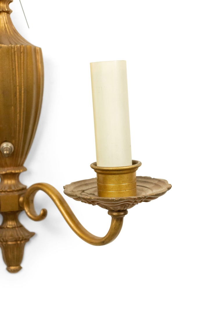 English Georgian Style Brass Wall Sconces For Sale At 1stdibs