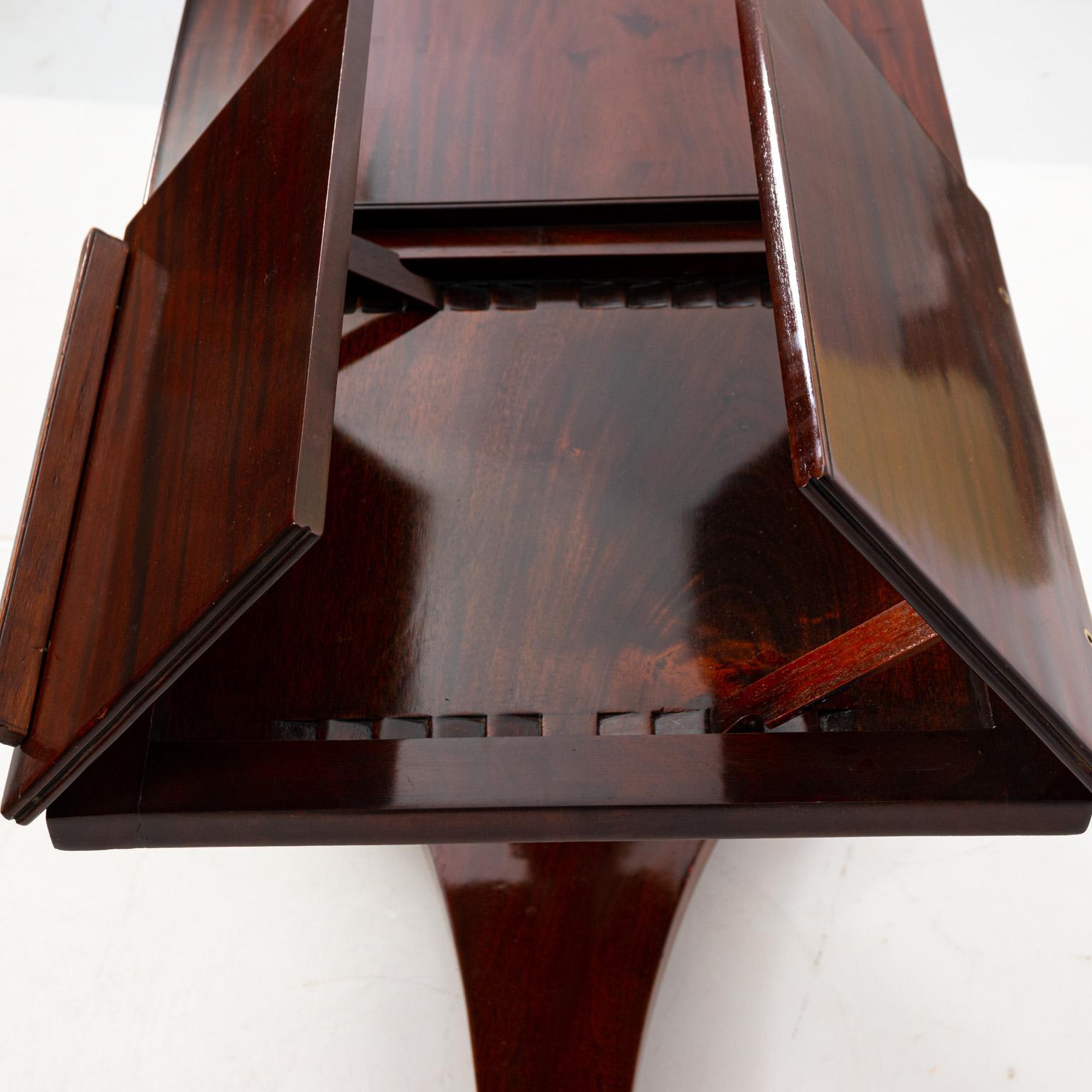 English Georgian Style Mahogany Book Stand For Sale 12