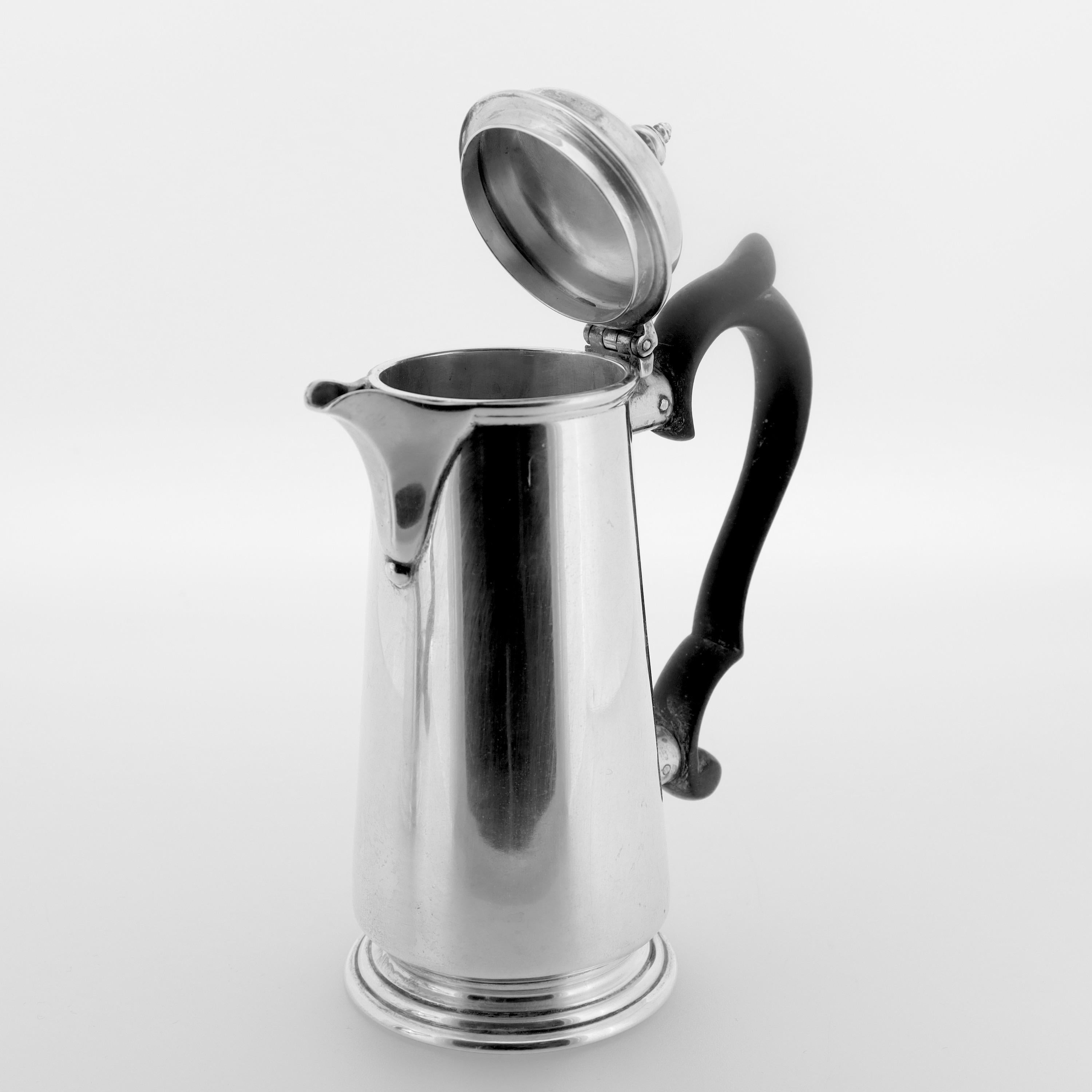 English Georgian Style Miniature Sterling Silver Lighthouse Tea Pot & Chocolate 3
