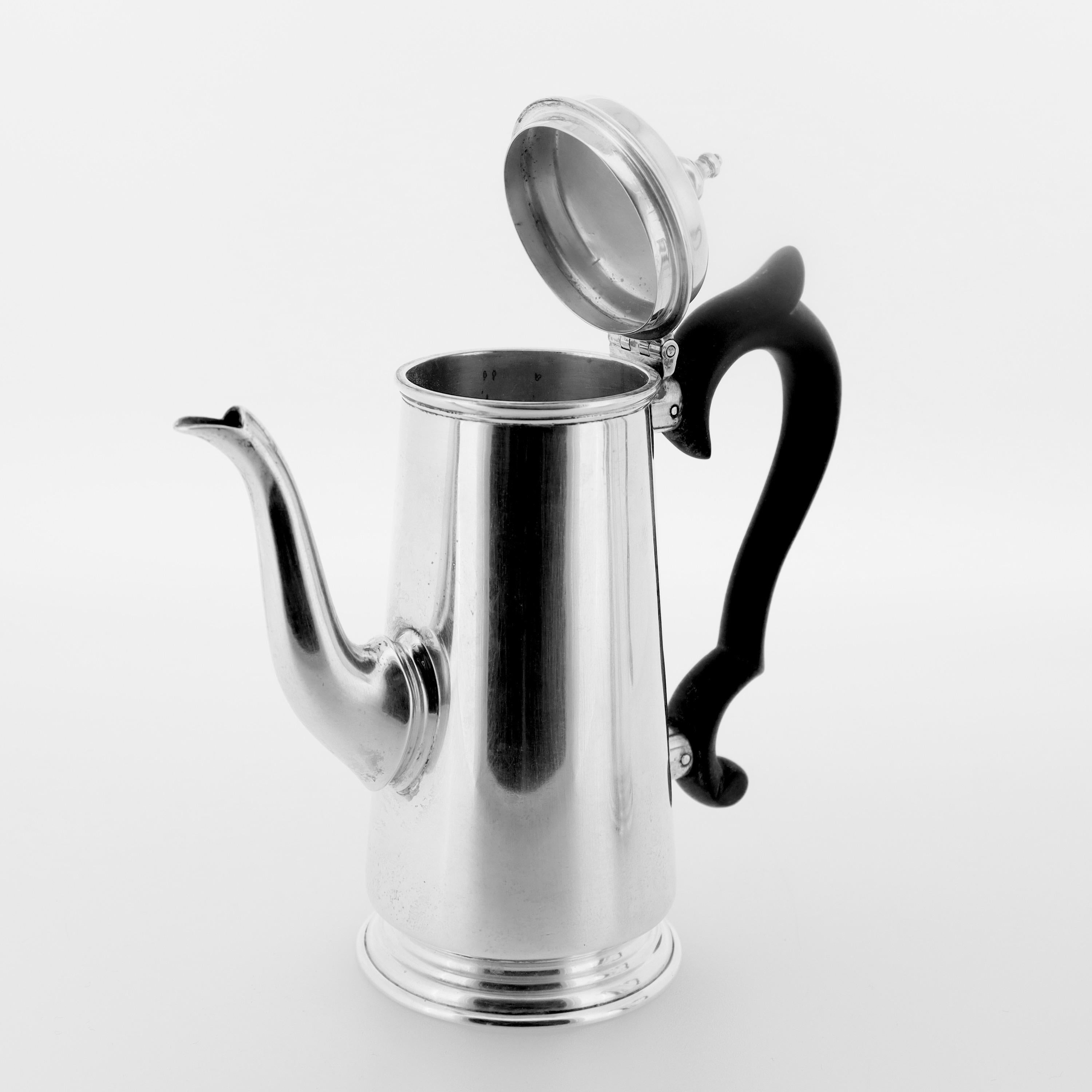 English Georgian Style Miniature Sterling Silver Lighthouse Tea Pot & Chocolate 4