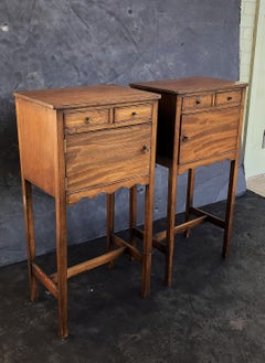 English Georgian Style Nightstands or Bedside Cabinets  'Priced as Pair'