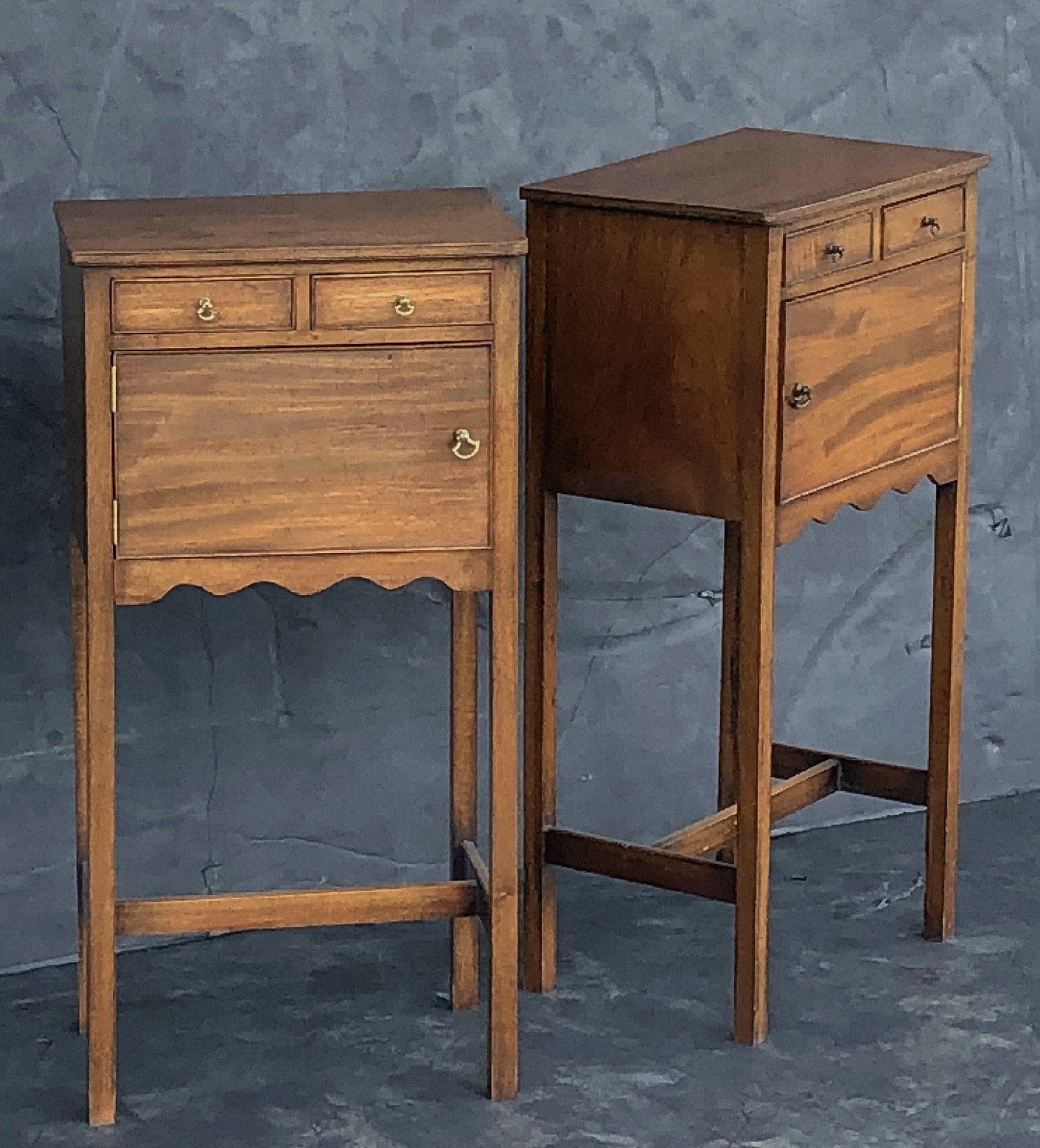 English Georgian Style Nightstands or Bedside Cabinets  'Priced as Pair' 2