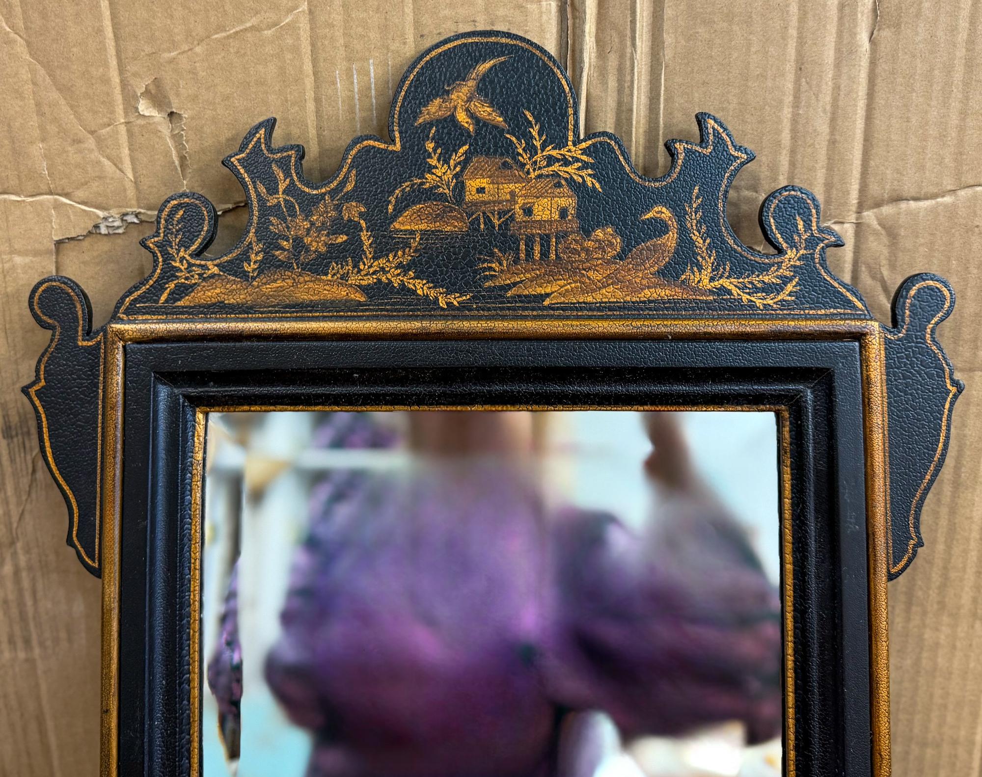 Américain Miroirs muraux de style géorgien anglais Petite Chinoiserie - Paire en vente