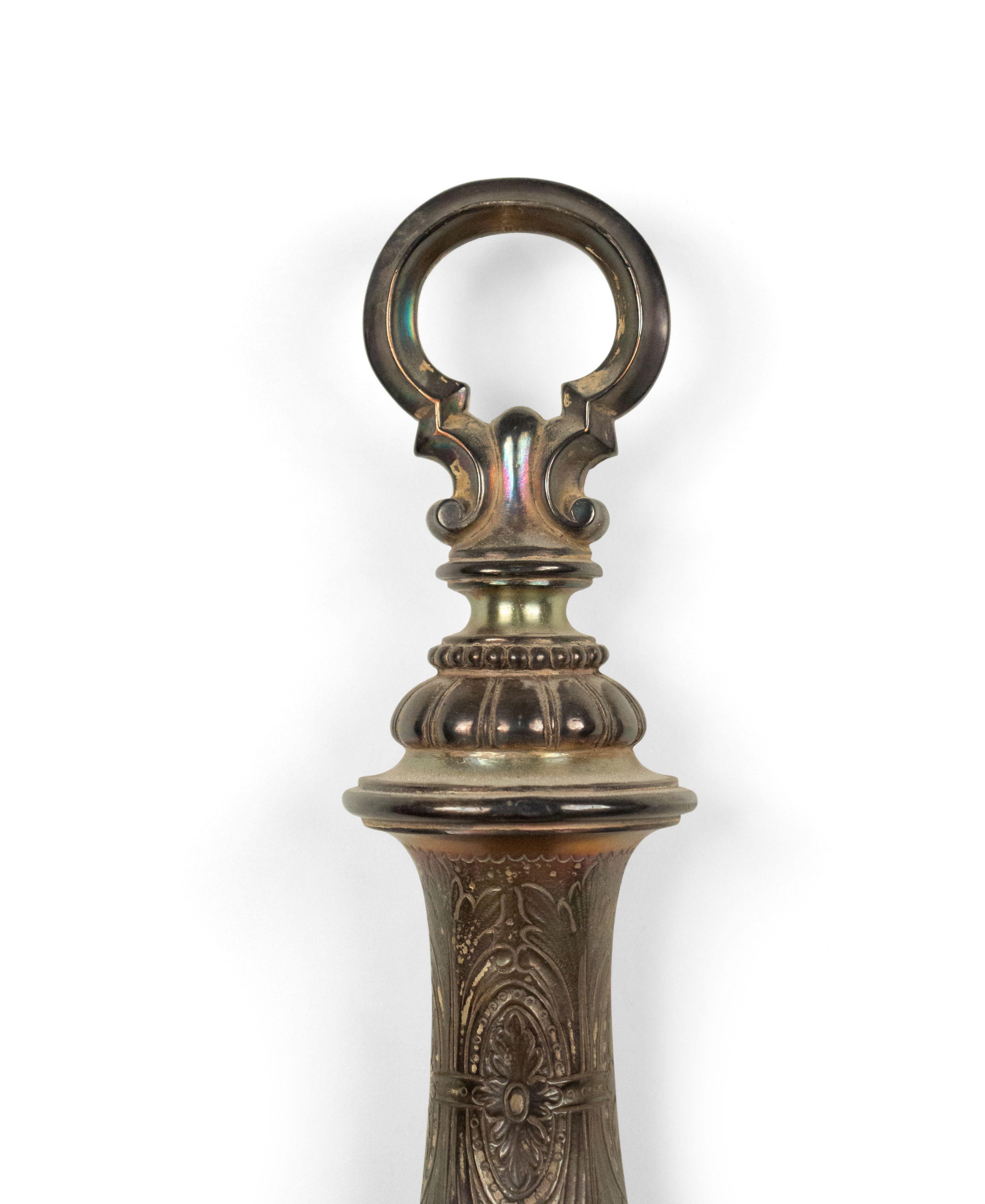 English Georgian Style Silver Plate Wall Sconce For Sale 2
