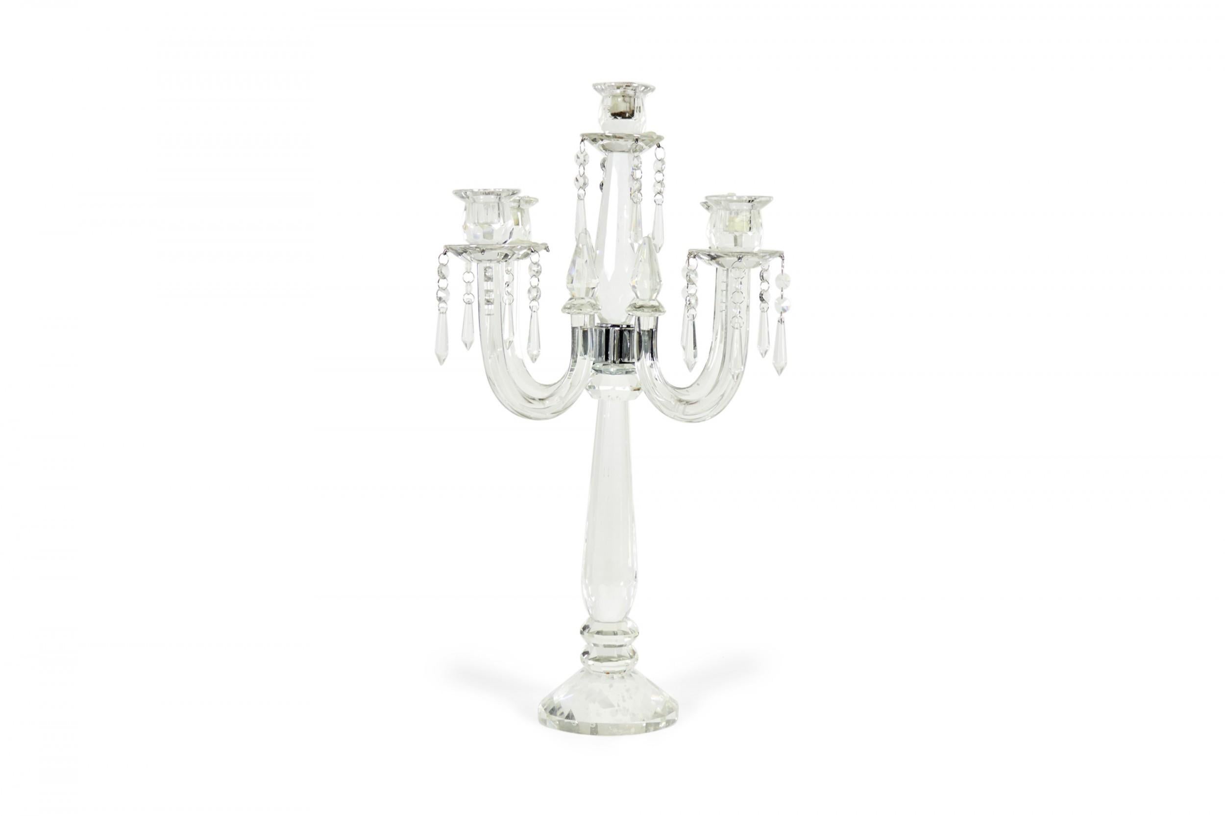 Britannique Candélabre anglais géorgien Waterford Crystal en vente