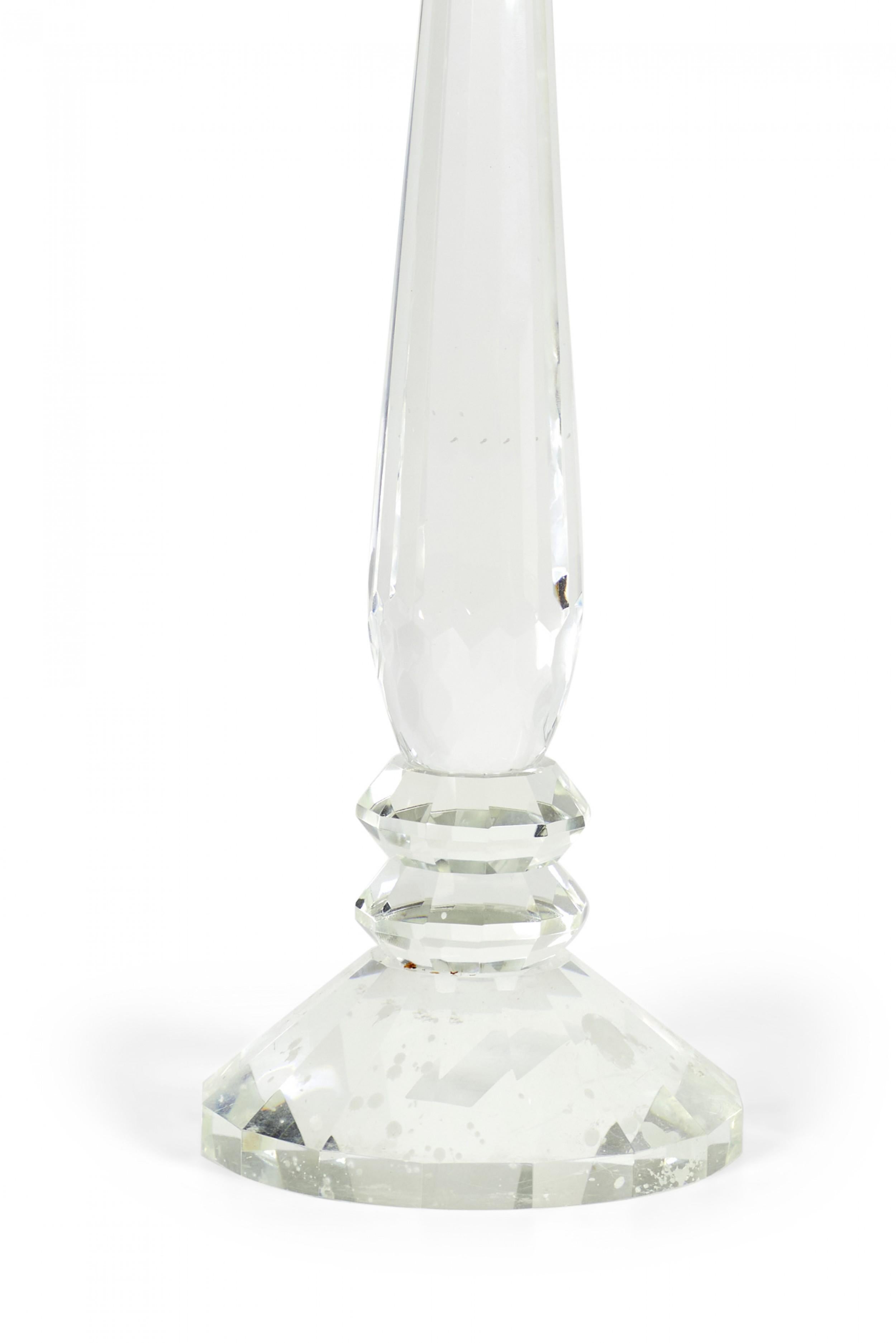 Facetté Candélabre anglais géorgien Waterford Crystal en vente