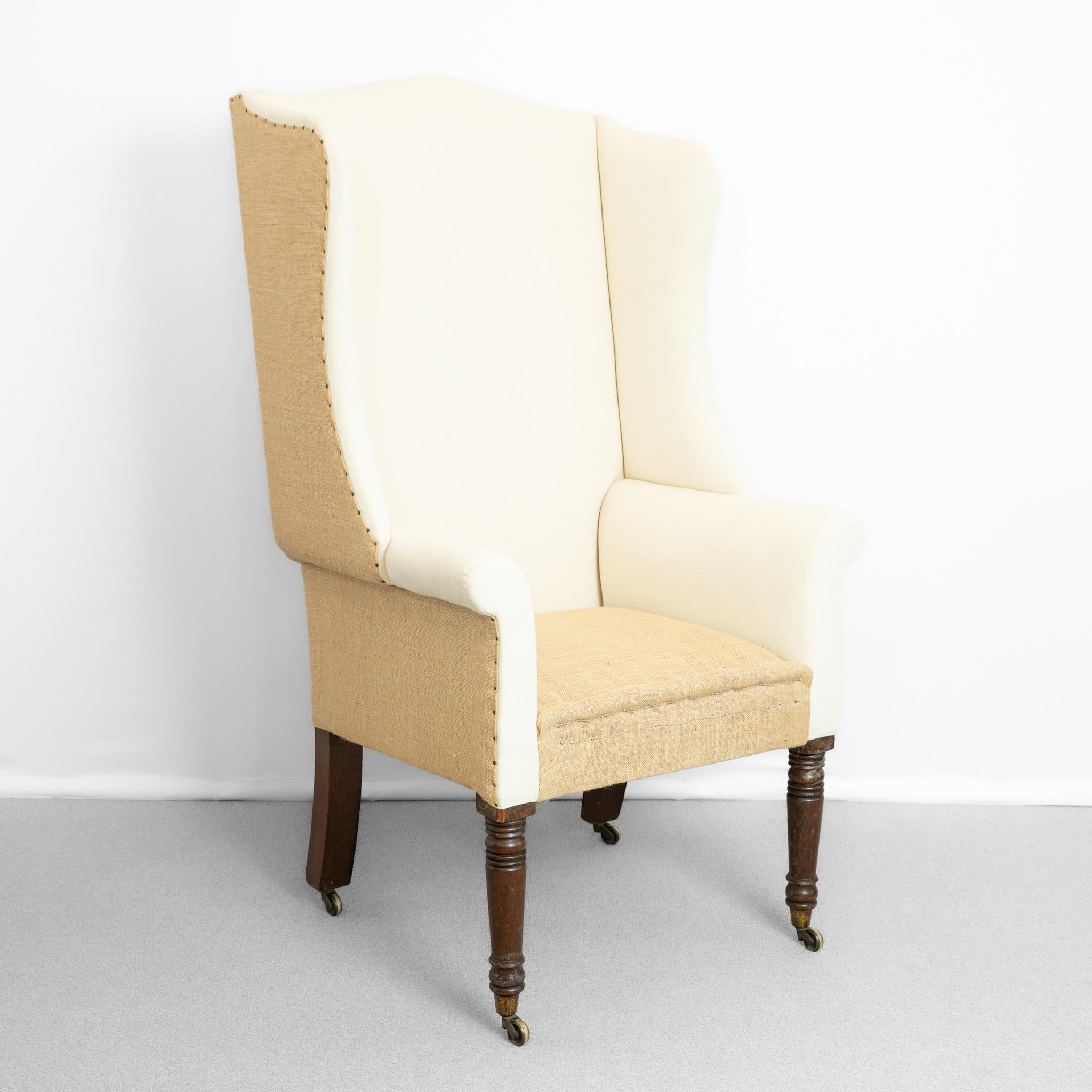 Georgiano Sedia Wingback georgiana inglese in vendita