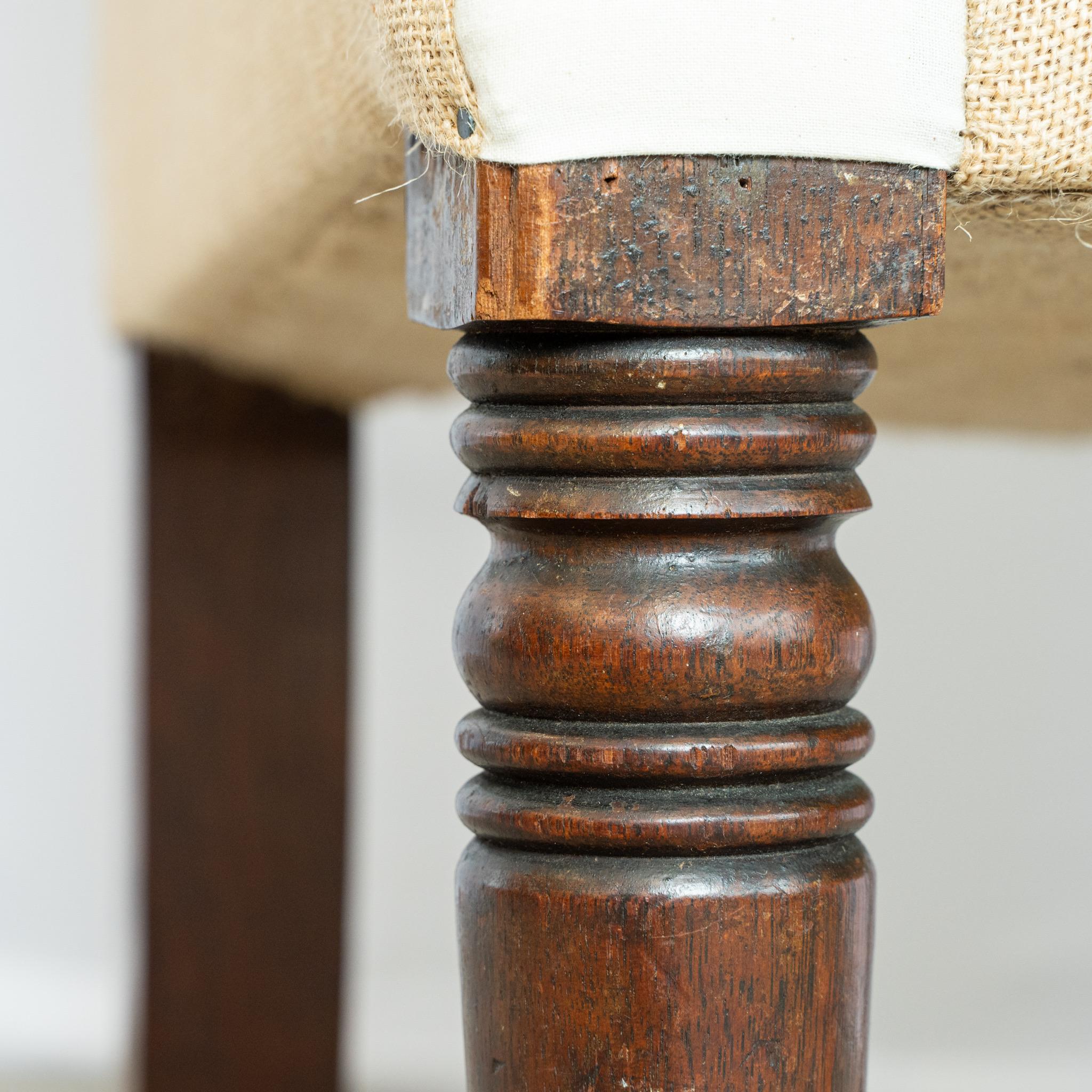Metà XIX secolo Sedia Wingback georgiana inglese in vendita