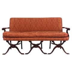 English Georgian Wishbone Pink Settee