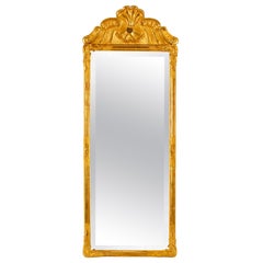 English Giltwood Tall Mirror
