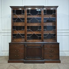 English 18th Century Mahogany Glazed Bookcase
