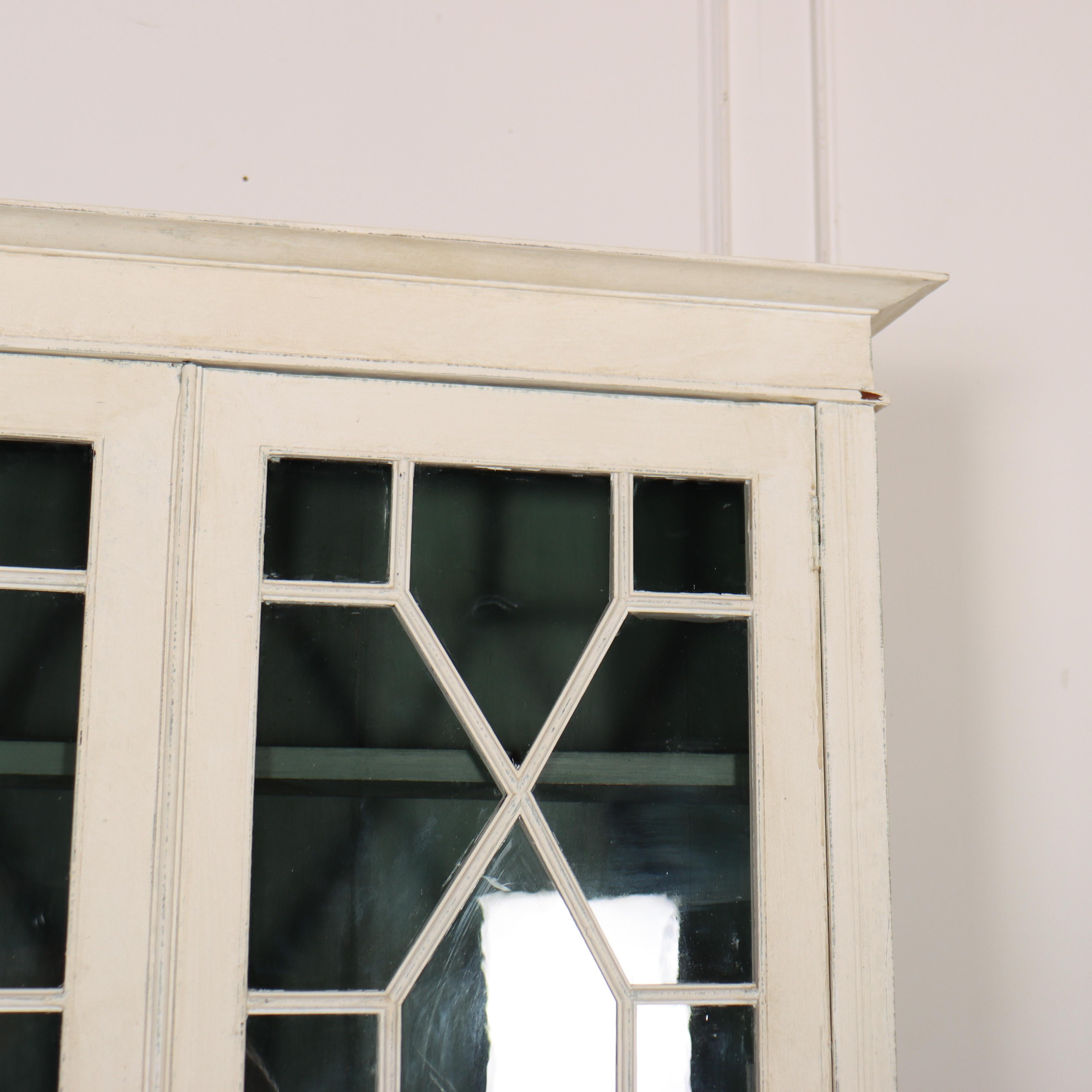 Victorian English Glazed Cabinet For Sale