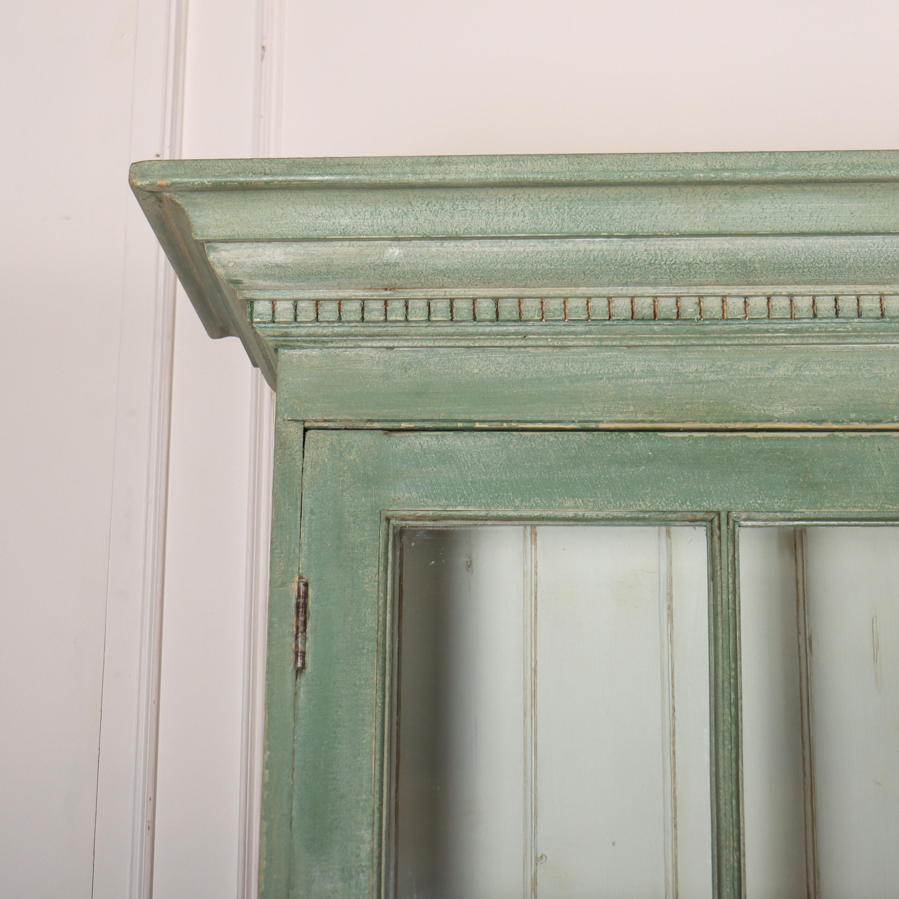 Useful 19th C English painted and glazed kitchen dresser with two sliding top doors. Great storage and display. 1850.

Reference: 8420

Dimensions
82 inches (208 cms) Wide
21 inches (53 cms) Deep
87 inches (221 cms) High