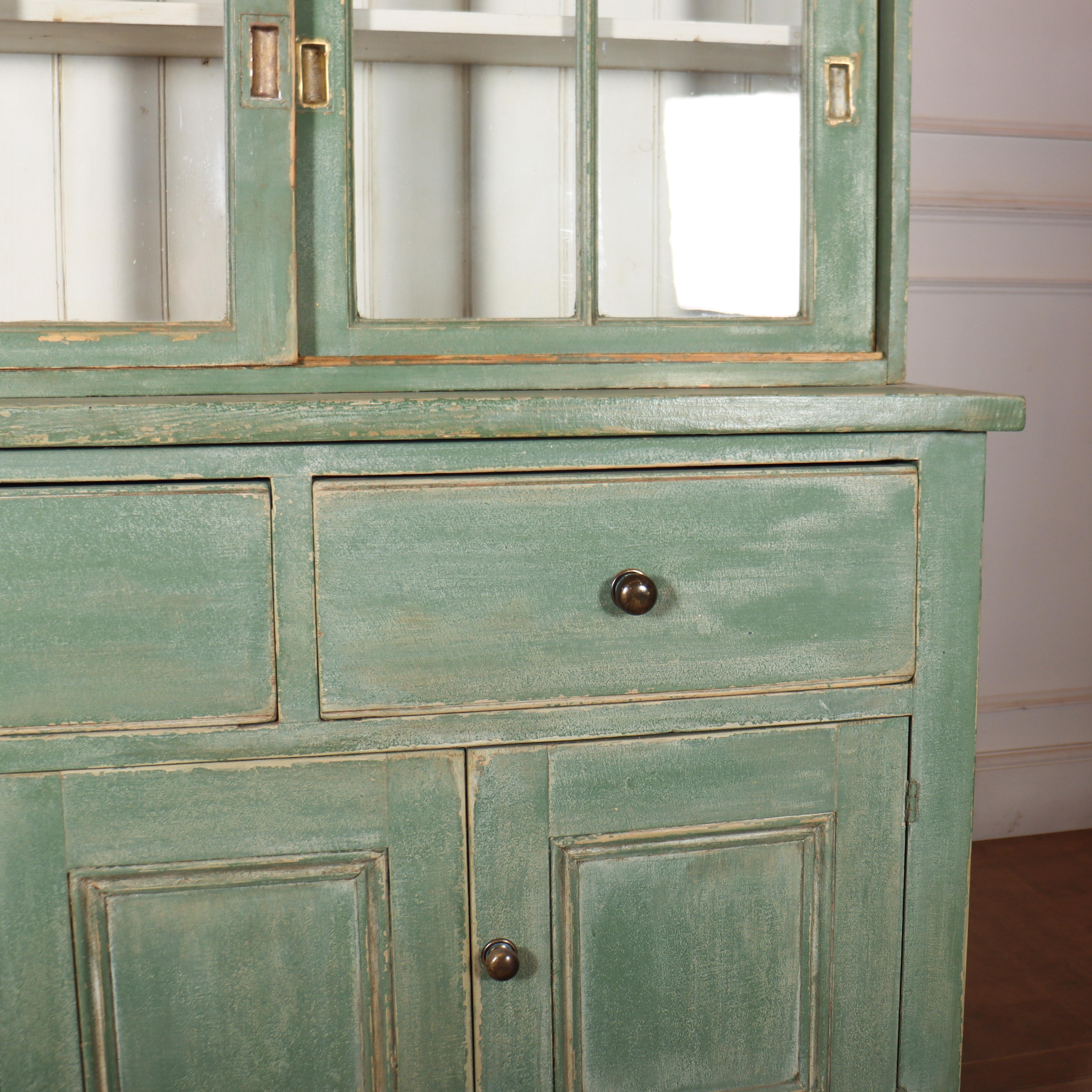 English Glazed Kitchen Dresser In Good Condition In Leamington Spa, Warwickshire