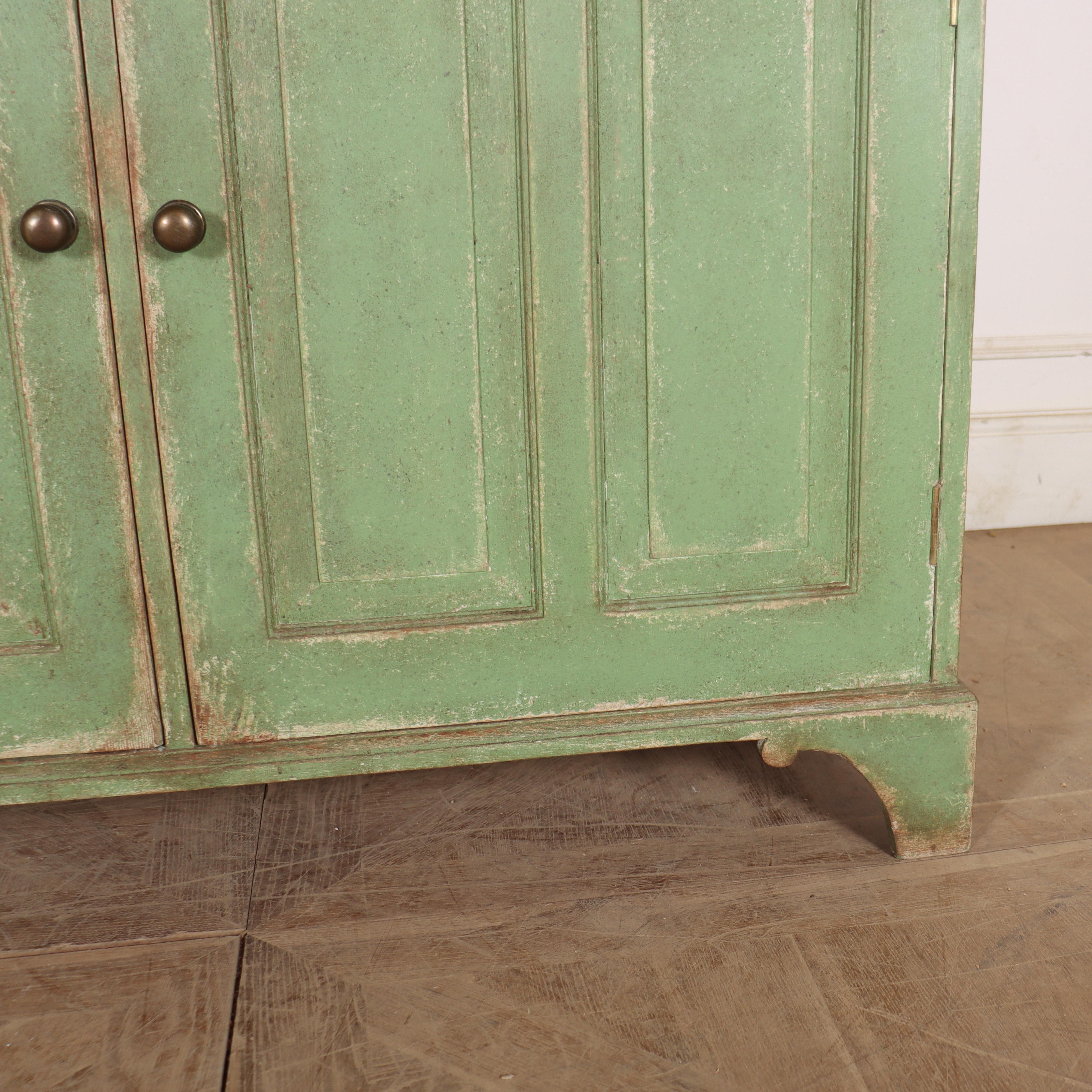 19th Century English Glazed Kitchen Dresser For Sale