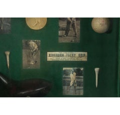 English Golf Display Case Wandtafel