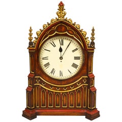 English Gothic Fusee Clock