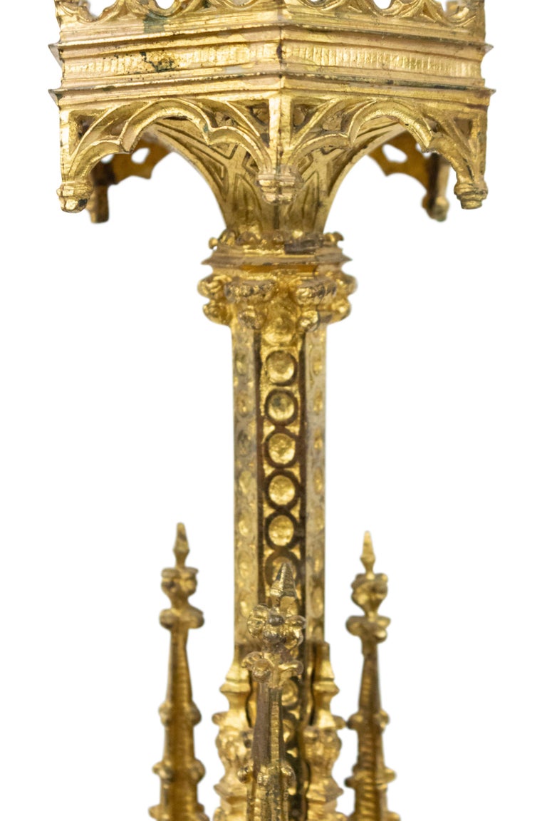 Chandelier d'église en bronze autel lourd - 4764 gr - 65 cm