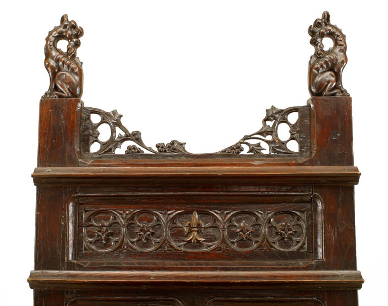 Chaise Trône Gothique Miniature 1:6 En Bois - Pour Maison De Poupée - Noir Et Blanc - Fait Main Au Royaume-Uni - Neuf