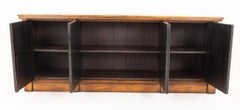English Gothic Side Cabinet Sideboard Oak 1850