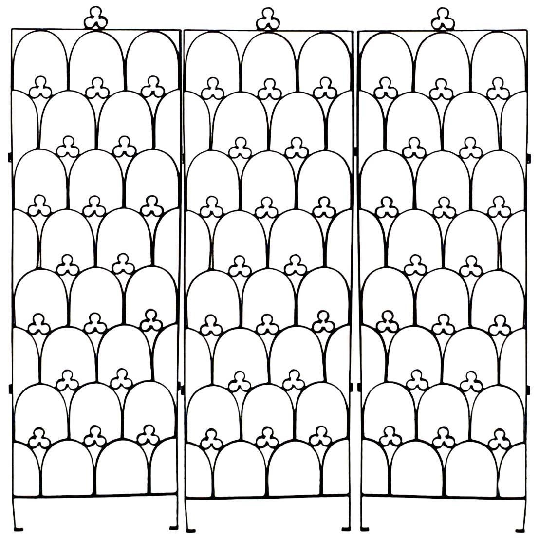English Arched Gothic Steel Gate at 1stDibs