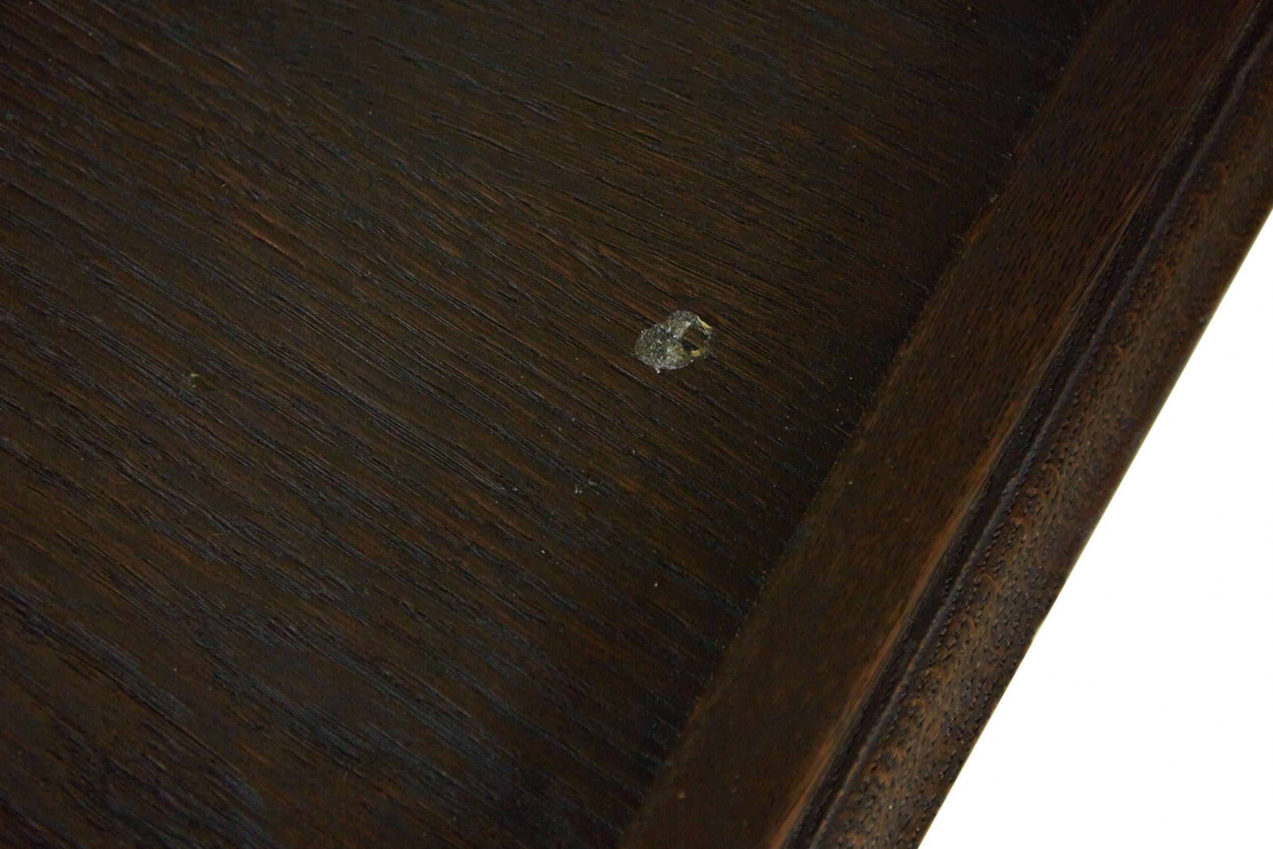 English Gothic Style Oak End Table For Sale 3