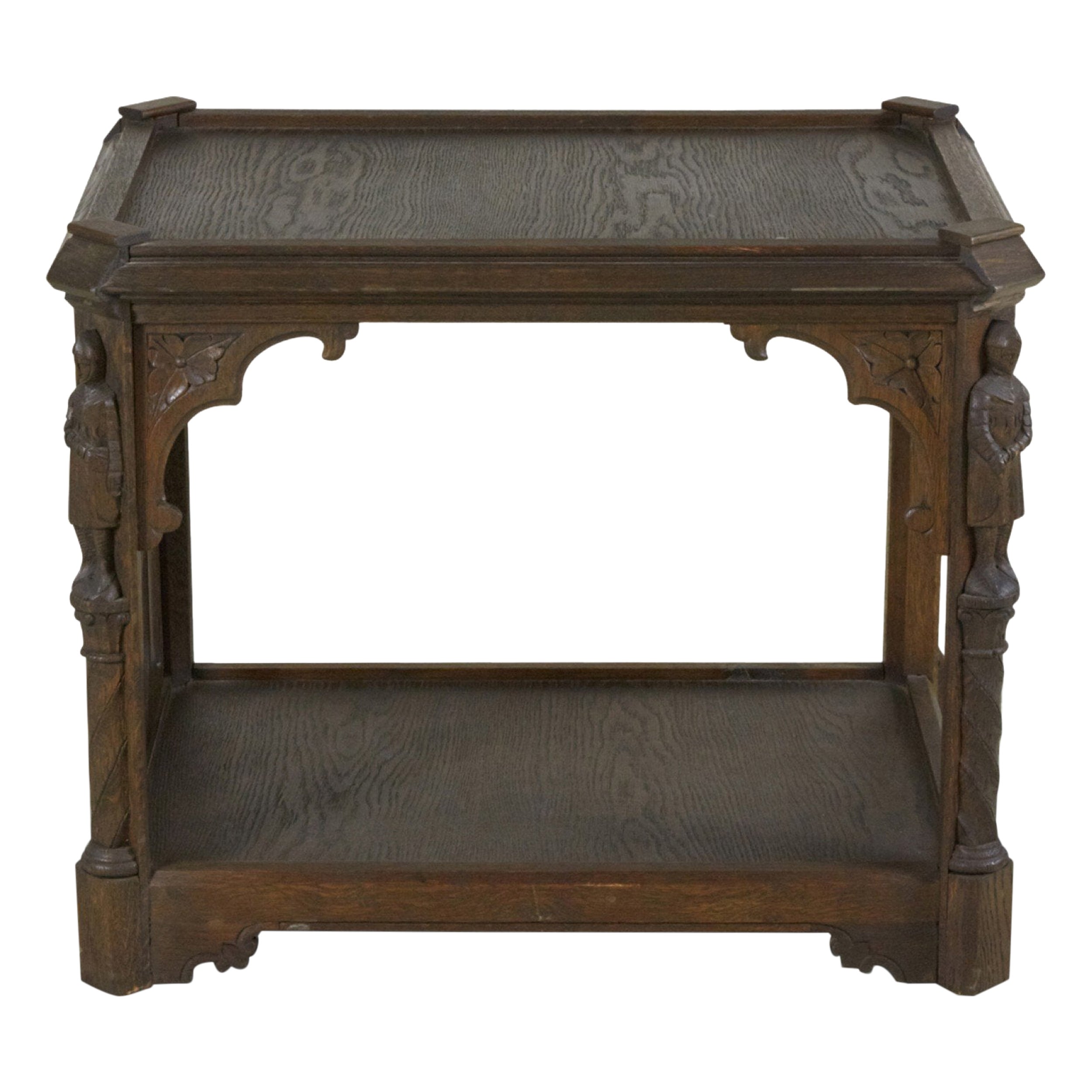 Tavolino in stile gotico inglese di Oak