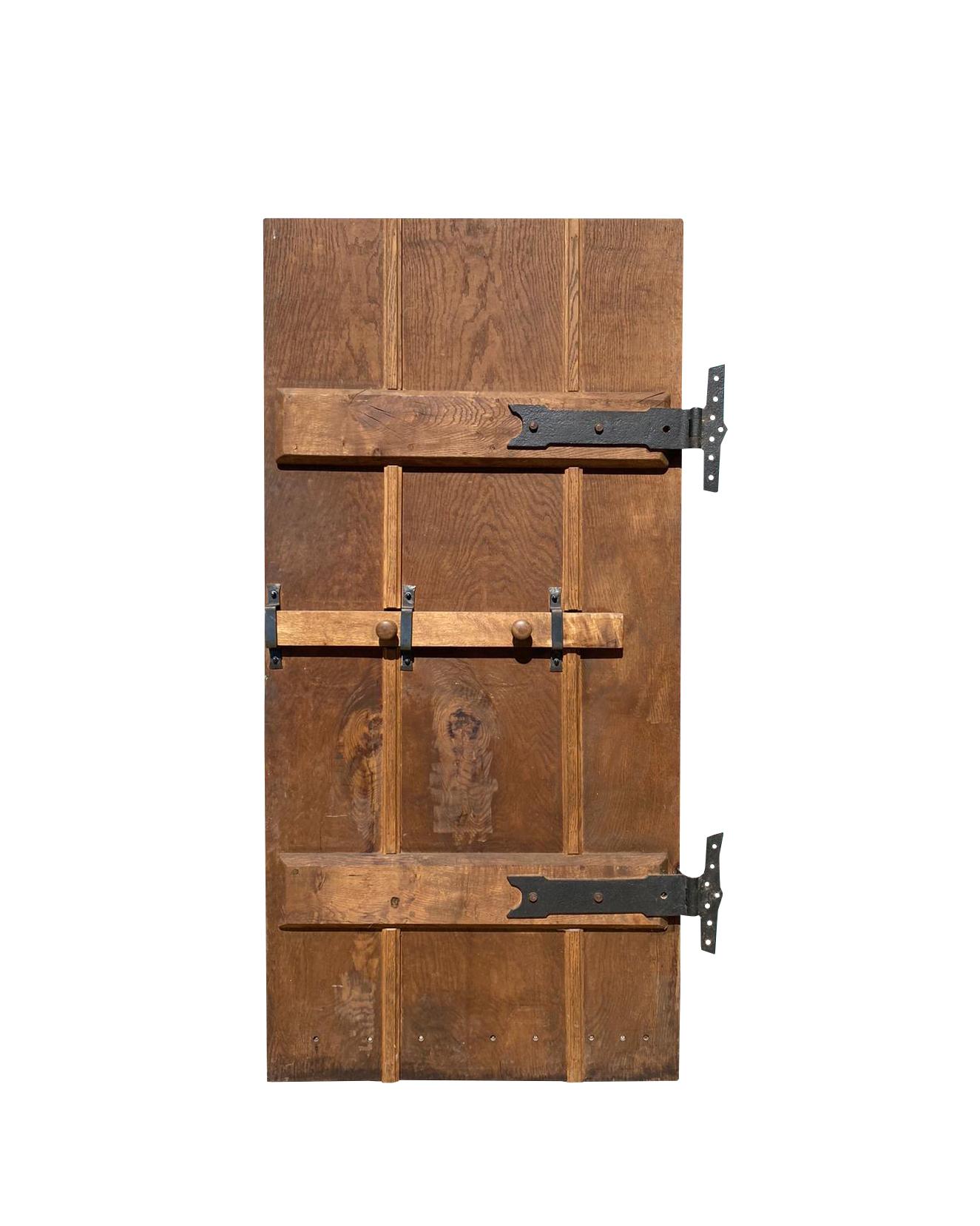 English Gothic Style Reclaimed Oak Exterior Door For Sale 2