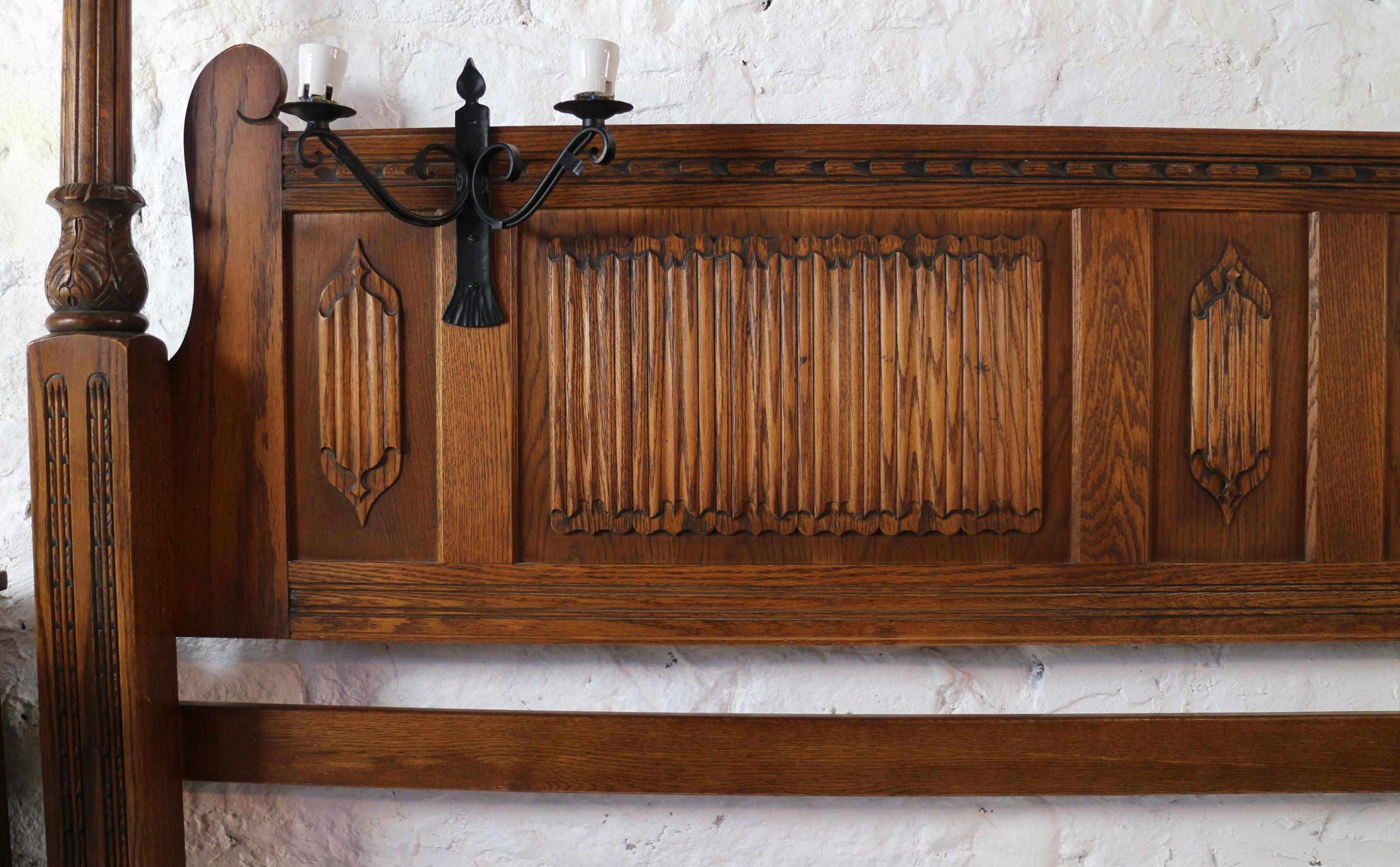 gothic four poster bed