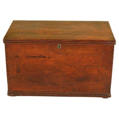 Used English Grain Painted Blanket Chest