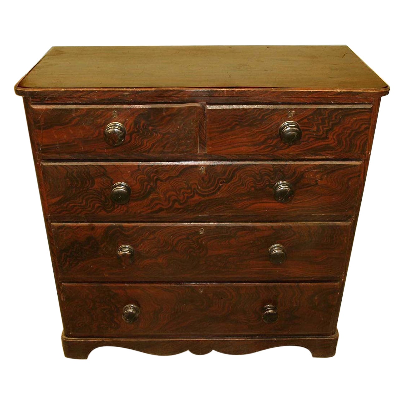 English Grain Painted Chest