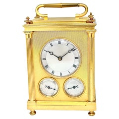 English Grande-Sonnerie Striking Calendrical Carriage Clock