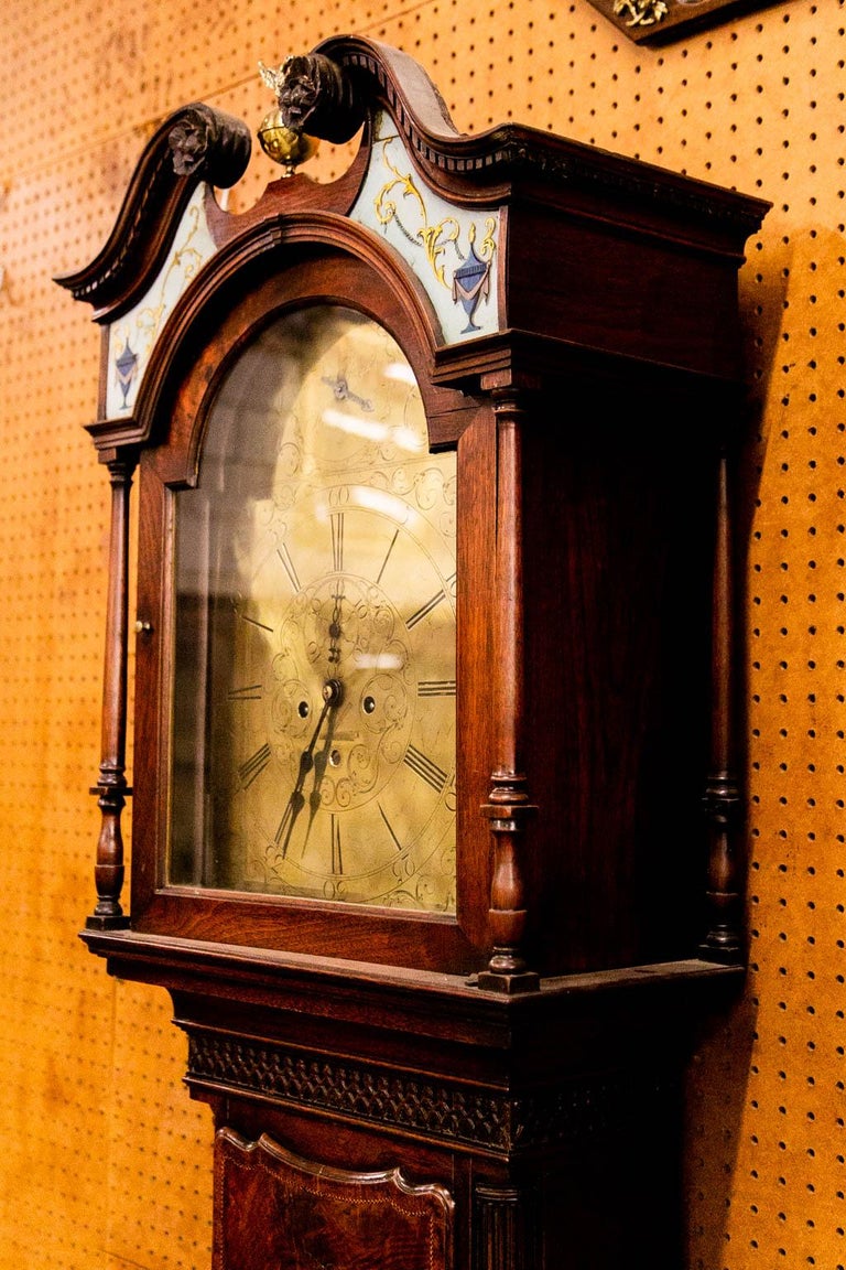English Grandfather Clock For Sale 5
