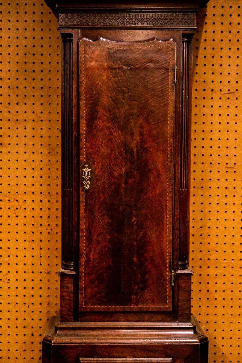 black grandfather clock
